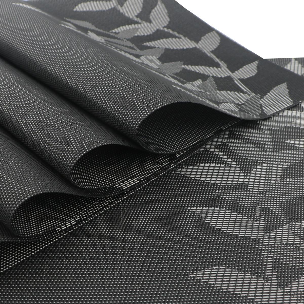 6 шт. ПВХ коврики для стола Нескользящие водонепроницаемые салфетки лист цветок дерево — фото 4