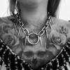 Geometric Rivet Necklace Ins Hip-Hop Punk Gothic Personality Neckchain Fashionable Trendy Men Women Jewelry Accessories