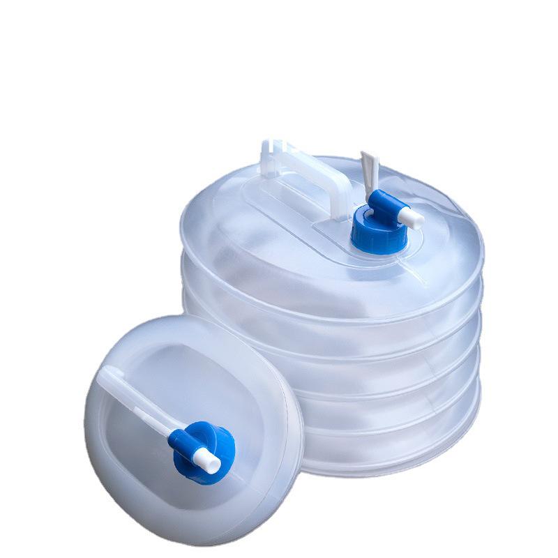 Thickened Foldable Odorless Water Storage Bucket with Faucet - Portable & Safe for Outdoors and Kitchen Use