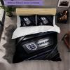 England Football Pattern 3 Pieces Bedding Set Soft Microfiber Duvet Cover with Pillow Cases for Bedroom