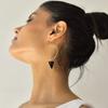 Genuine Black Onyx Stylish Dangle Cum Hoops, 14K Gold Handmade Earrings, Healing Gemstone Bohemian Jewelry for Women, Unique Gift Ideas