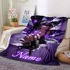 Custom Name Arsenal Roses Artwork Blanket for Couch & Bed, Plush Cozy Fuzzy Blanket Super Soft & Warm Blankets for Fall and Winter. 0908169