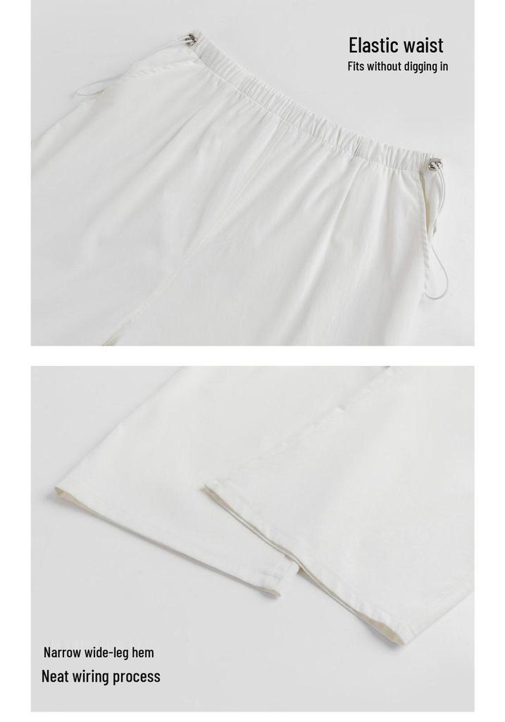 2026 New Wide-Leg Maternity Cropped Pants - Lightweight, Non-Constricting Waist for Spring & Summer