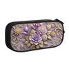 Kawaii Luxury High 3D Floral Pencil Cases for Boys Girls Large Capacity Fashion Trend 3D Flowers Pencil Pouch School Supplies