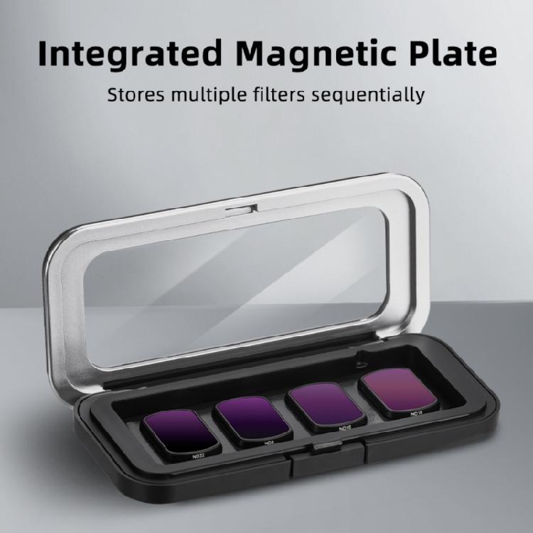 Multipurpose Camera Lens Filter Organizers Secure Magnetic Carrying Case for Pocket 3 Camera
