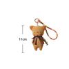 Fabric Handmade Animal Plush Toy Pendant Pig Rabbit Bear Stuffed Doll Keychain Backpack Pendant Car Key Holder Birthday Gifts