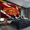 Manchester United F Custom Name Wall Tapestry Aesthetic Wall Hanging Printed Fabric Blanket Decorative Tapestries for Bedroom Living Room Home Decor