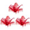 30 Pcs Natural Ostrich Feathers Wedding Party Decoration Red 20-25Cm