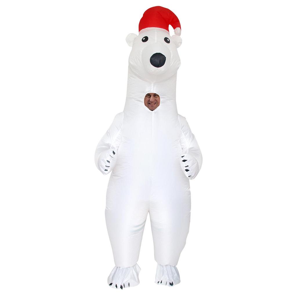 Halloween Santa Claus Snowman Reindeer Inflatable Costume - Christmas Tree Gingerbread Man Outfit