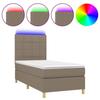VidaXL Slat Bed Base with Mattress and LED, Upholstered Bed, Single Bed, Adult Bed for Interior Bedroom, 3135401
