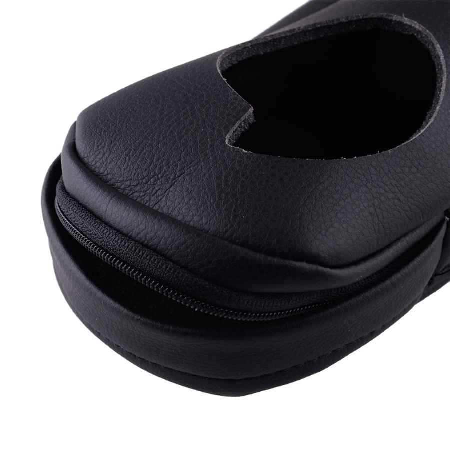 For 2011-18 Toyota Sienna Front Seat Armrest Cover Trim Black Synthetic Leather