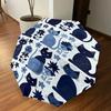 1PC cat flower Umbrella-8-Rib Reinforced Portable Folding Travel Suitable for All Seasons Outdoor Daily Use  -J0401