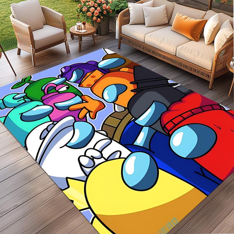 Among Us Print Rug, Washable Floor Carpet, For Entryway Dorm Laundry Room Office Study, Home Decor Birthday Christmas Gift