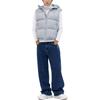 MLB Solid Color Hooded Fitted Sleeveless Down Vest Unisex Vest 3ADVB0436-50GRS