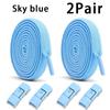 1Pair/2Pair Elastic Laces Sneakers Tennis No Tie Shoe Laces Lock Shoelaces Without Ties Kids Adult Shoelace Shoes Accessories