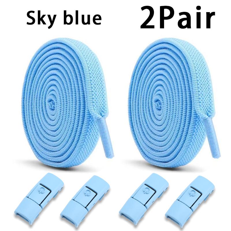 1Pair/2Pair Elastic Laces Sneakers Tennis No Tie Shoe Laces Lock Shoelaces Without Ties Kids Adult Shoelace Shoes Accessories