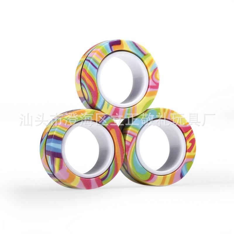 Magnetic Tire-Style Spinner Bracelet - Decompression Toy Finger Spinning Top