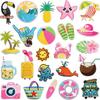 Holiday Theme Embroidery Cloth Sticker Beach Camera Patch Sticker Bag Decoration Beach Ball Chapter Boy Computer Embroidery Label