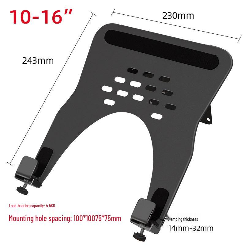 Robotic Arm Stand with Tray: Vertical Desktop Monitor & Laptop Suspension Shelf
