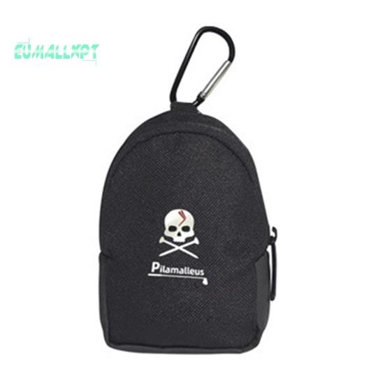 

Сумка для переноски мини-мяча для гольфа — портативная поясная сумка с крючком, держателем для футболки, многофункциональным хранилищем для 2 мячей для гольфа и аксессуаров чёрный