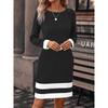 Long Sleeve Elegant Fashion Women Mini Dresses All Season 3D Printed Street Ladies Dress