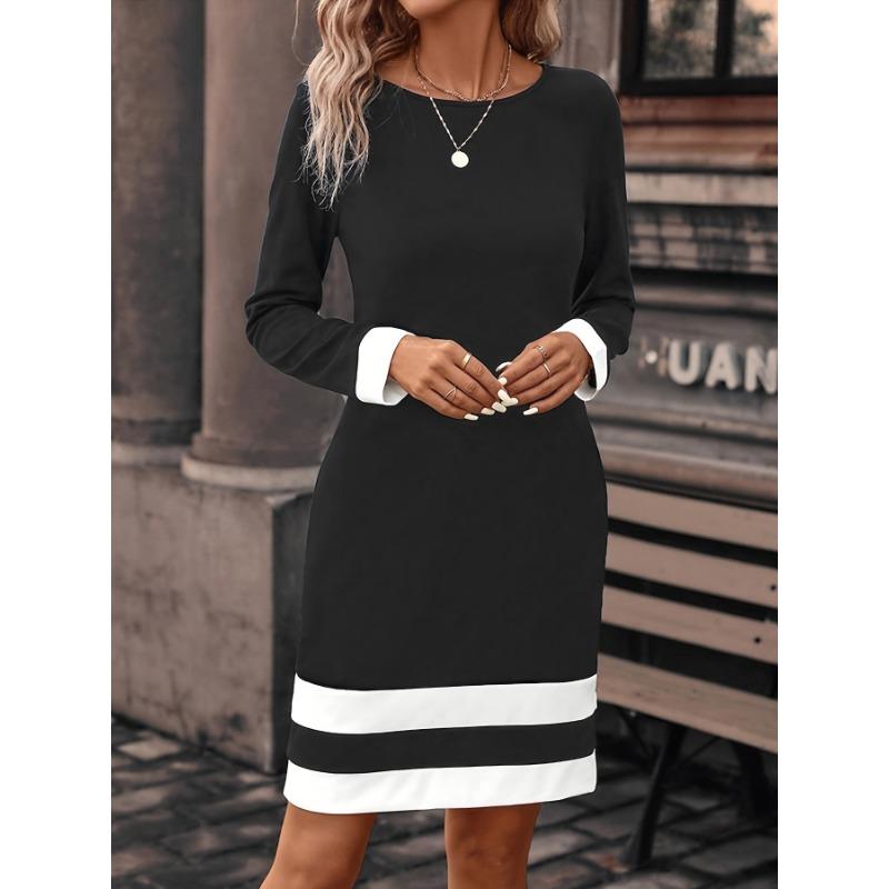 Long Sleeve Elegant Fashion Women Mini Dresses All Season 3D Printed Street Ladies Dress
