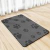 Cute Dog PAWS Feeding Pad Absorbent NonSlip Quick Dry Dog Bowl Mat for Messy Food Water Spills Durable Families with Pets Gifts
