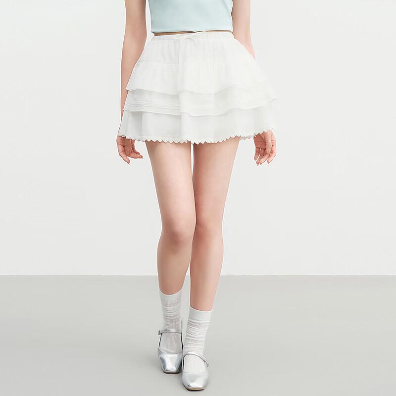 Ledin Multi-Layer Pleated A-Line Mini Skirt M