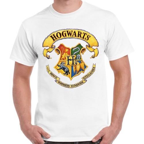 

Логотип Хогвартса Хипстерская Крутая Подарочная Футболка Ретро Футболка 2327 S