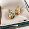 Vintage U-shaped Wide Face High-end Earrings