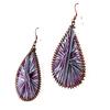Les Trésors De Lily [B8365] - Boucles 'Paons' violet/ Violet