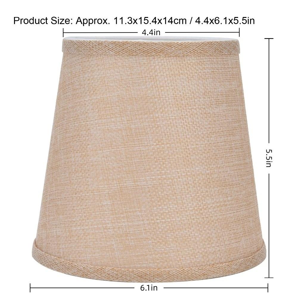 

2PCS Fabric Lamp Cover Clip On Design Chandelier Lamp Shades Simple Small Lamp Shades Chandelier абрикосовий