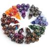 32/56pcs Polyhedral Dice with Black Bag Atmosphere Entertainment Tool for Board Game Room Friends Family Gathering XJM