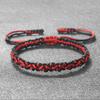 2 Colors Nylon Rope Bracelets for Women Men Handmade Adjustable Braided Knot Bangles Couple Friendship Lucky Daily Jewelry Gifts