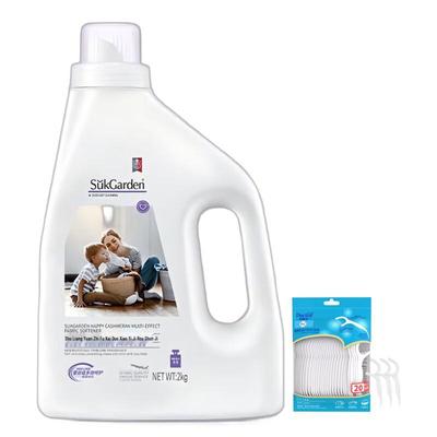 Dr. Dental Floss Picks & Happy Scent Fabric Softener Bundle