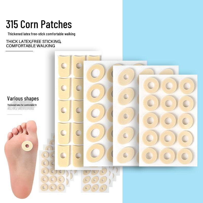 Round Latex Anti-Slip Heel Stickers for Men & Women - Prevents Calluses & Blisters, Reduces Friction on Soles & Insteps