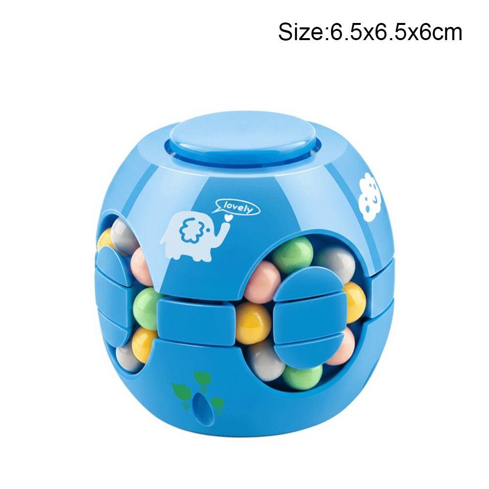Funny Plastics Magic Bean Cube Spinner Rotating Ball 3D Rotating Ball Finger Gyro Stress Relief