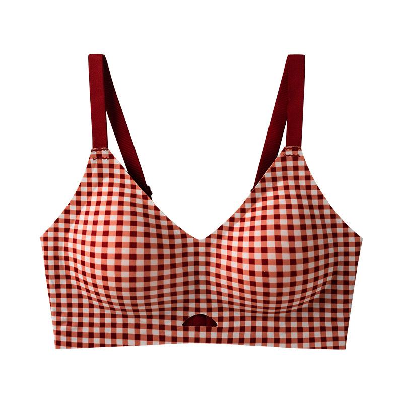 Dopamine Comfortable and Not Tight, Gathered Without Marks, No Steel Ring, Comfortable and Anti-sagging, Closed Breast Soft Support Bra