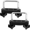 2pcs Roof Mount Bracket High-Strength Cargo Carrier U Clamps for Roof Racks Easy Installation and Aerodynamic Design for Suvs and Trucks