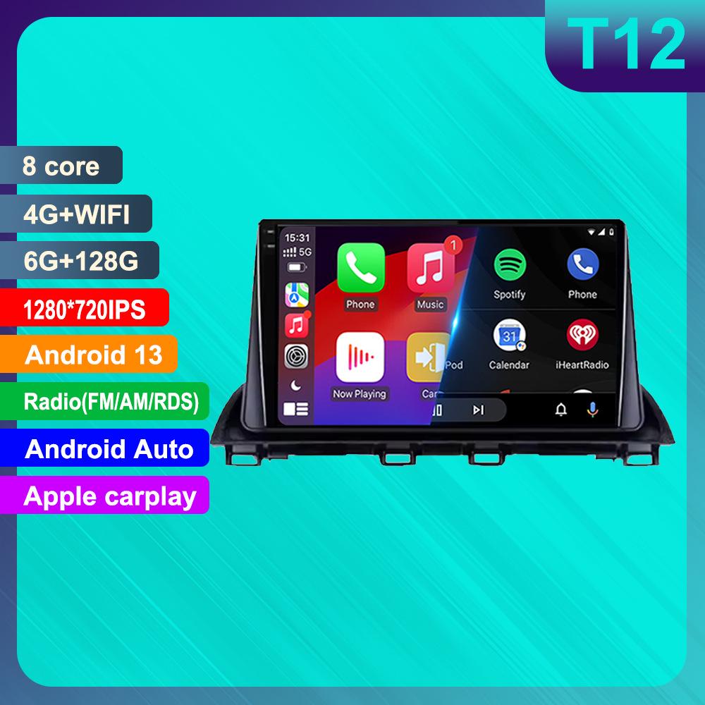Mazda 3 Android Navigation and Reversing HD Display with CarPlay Support