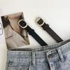 Black Womens Ontrend Pu Belt With Chic Automatic Closure For Effortless Fashion