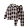 Prisoner's Winter Cotton Jacket & Coral Fleece Pajamas Set
