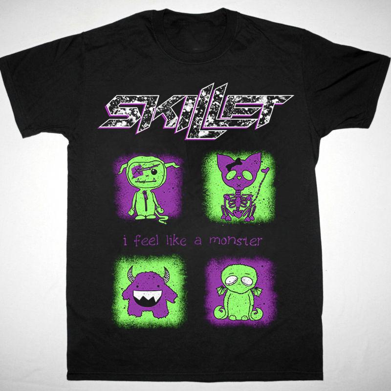 Футболка Skillet I Feel Like A Monster Классическая Черная Унисекс S-5XL 1V0592 Унисекс Футболка L