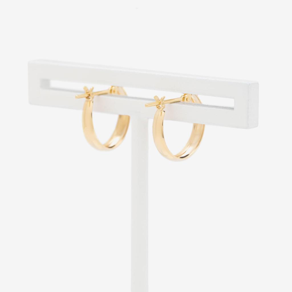 ESTELLE [Official] Women's Hoop Earrings, 10K Yellow Gold, 0202-3377-0019-0000