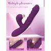 Rabbit Vibrator Sex Toys, Realistic Dildo Thrusting Vibrator with 10 Telescopic Vibration 10 Pulsating  Sucking Vibrators for Women Pleasure