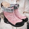 TUINANLE Winter Women Snow Boot Plush Fashion Anti-slip Comfortable Soft Breathable Casual Men Shoes Outdoor Cotton Boots