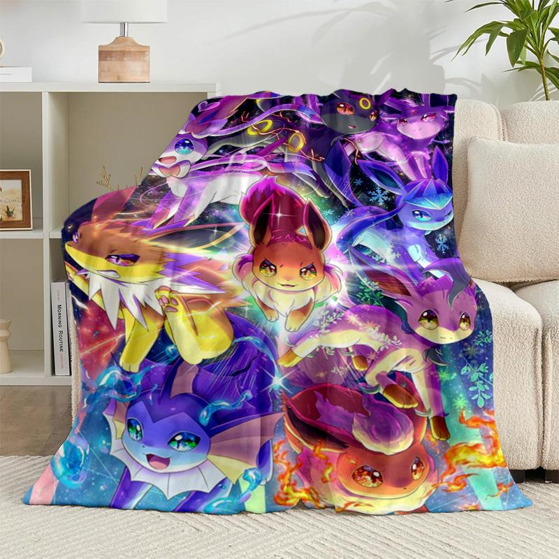 1PC Stained Glass Pika Fantasy Flannel Blanket Gift, Suitable for Both Men And Women, Soft Ideal for Beds And Sofa, Birthday Or Christmas Gift