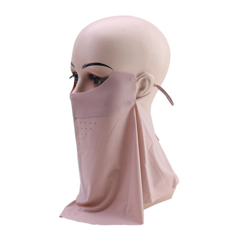 Non Marking Multi Breathable Sunscreen Face Mask Anti UV Ice Silk Thin Design Veil Sunshade And Neck Protection Sunscreen Veil