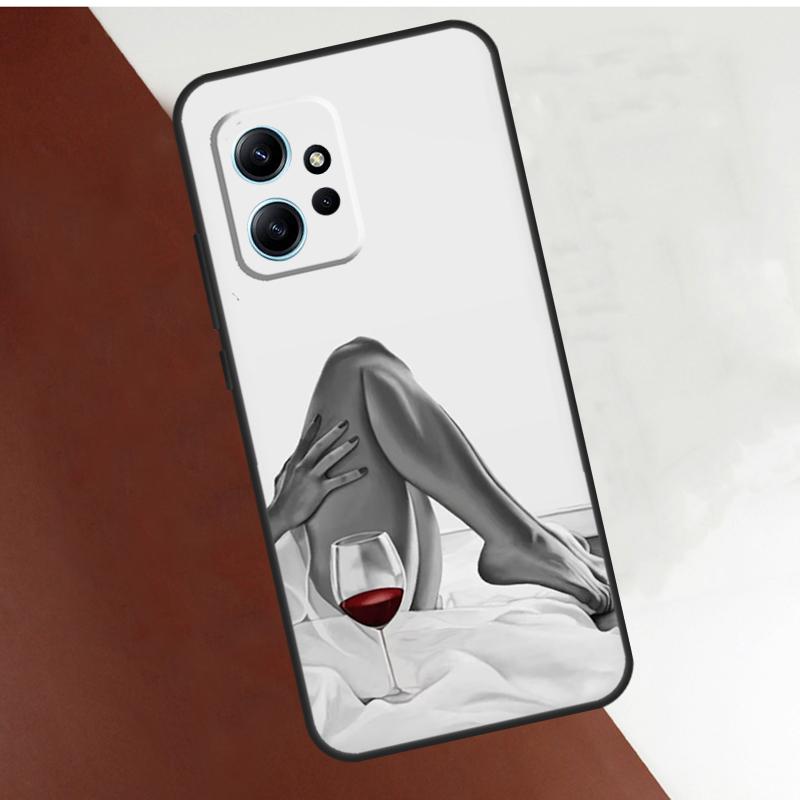 Red Wine Glass Art Case For Xiaomi Redmi Note 14 10 11 12 13 15 Pro Plus Cover For Redmi 15 14C 10C 12C 13C 15C
