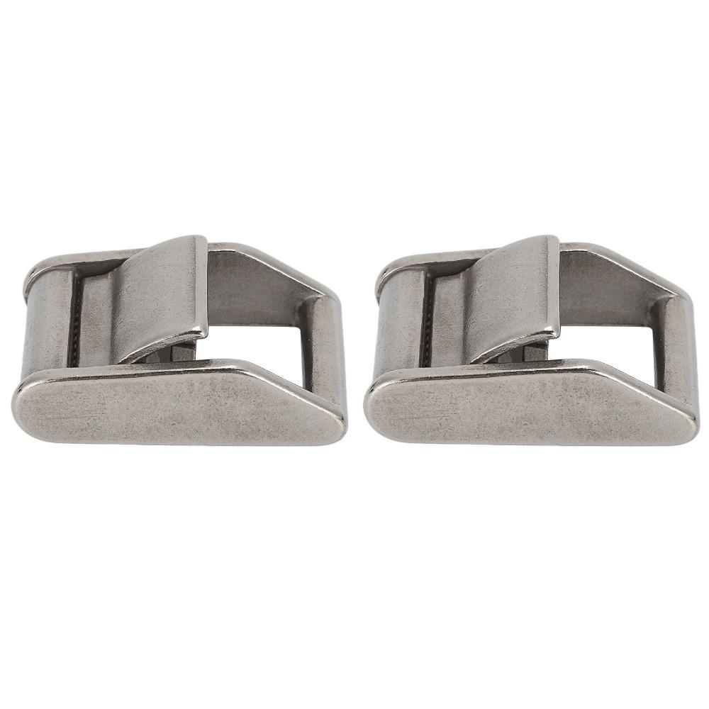 

2 PCS Stainless Steel 316 Cam Buckles 1.06 Inch (27mm) Width Quick Release Lock Slider Buckles Adjustable Design